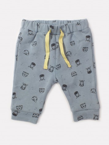 IDEXE állatmintás kék babanadrág