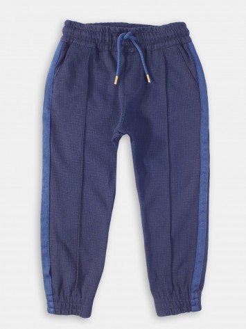 IDEXE sötétkék aprókockás melegítőnadrág