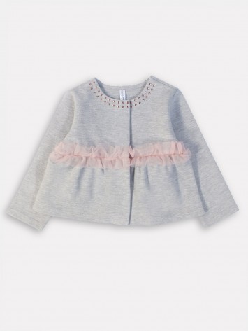 IDEXE szürke elegáns kardigán