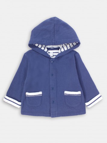 IDEXE sötétkék kapucnis pulóver