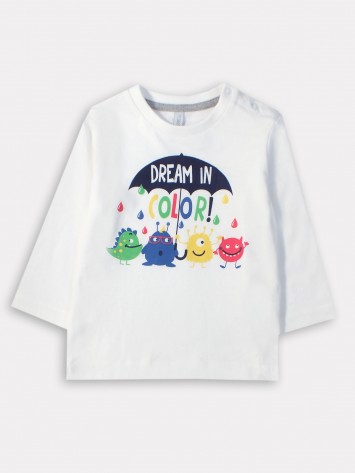 IDEXE színes szörnyecskemintás felső