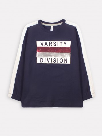 IDEXE simítható flitteres kék felső