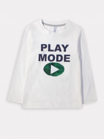 IDEXE simítható flitteres fehér felső