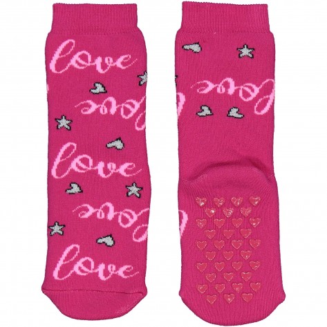 IDEXE mintás sötétrózsaszín vastag zokni