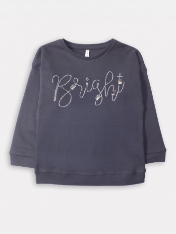 IDEXE strasszköves szürke felső