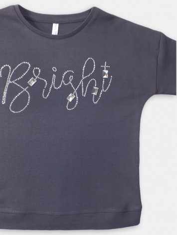 IDEXE strasszköves szürke felső