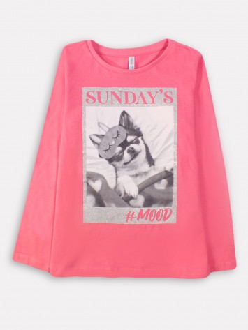 IDEXE kutyamintás pink felső