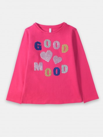 IDEXE flitteres pink felső