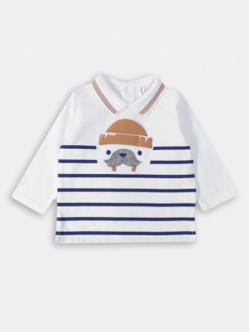 IDEXE rozmármintás csíkos felső