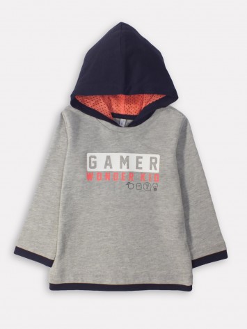 IDEXE feliratos kapucnis felső