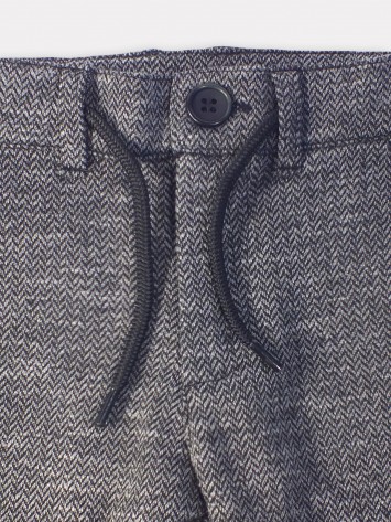 IDEXE aprómintás elegáns szürke nadrág