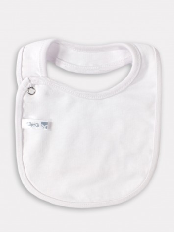 IDEXE cicamintás feliratos fehér előke