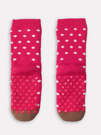 IDEXE lány rénszarvasmintás piros zokni