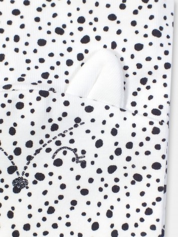 IDEXE kislány pöttyös fekete-fehér leggings