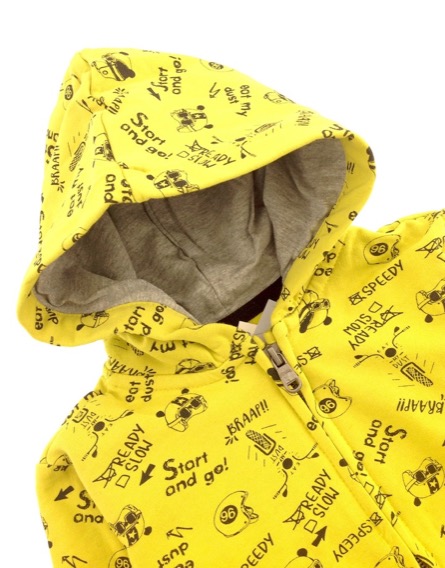 IDEXE mintás sárgászöld pulóver