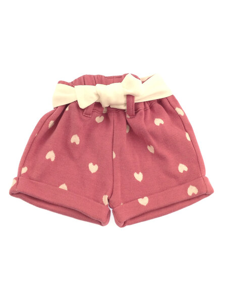 IDEXE kislány szívecskemintás halványlila rövidnadrág