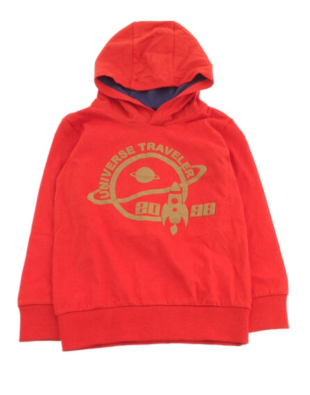 IDEXE űrhajó mintás kapucnis pulóver