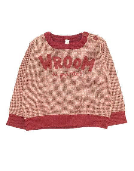 IDEXE kisfiú feliratos bordó pulóver