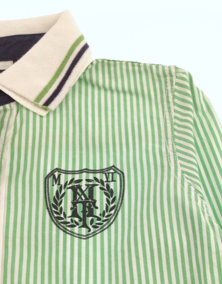 Next zöld csíkos kisfiú ing