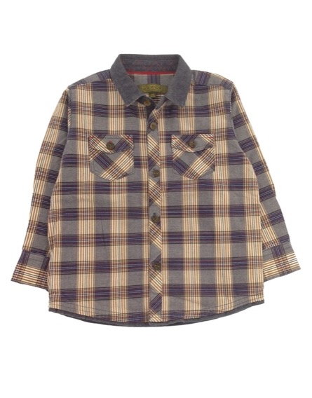 Színes kockás kisfiú ing