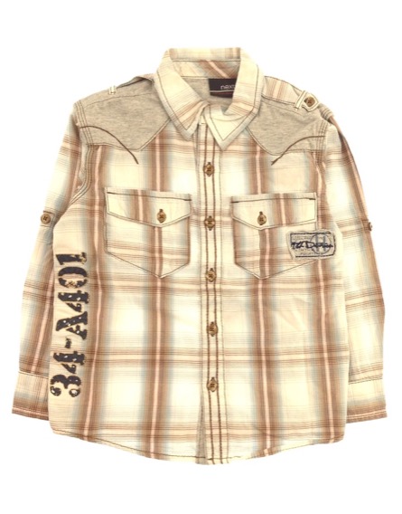 Next kockás kisfiú ing