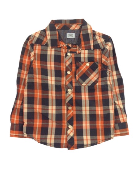 F&F színes kockás fiú ing