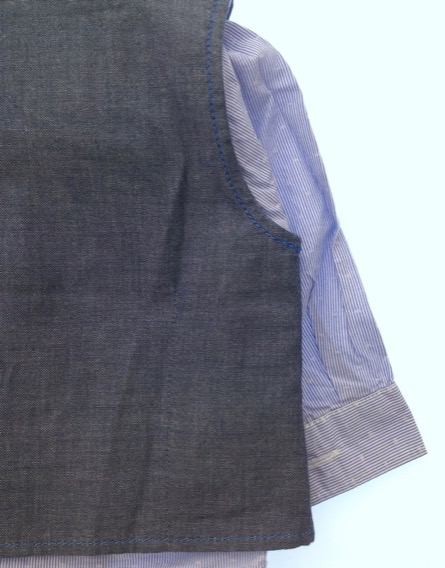 Next világoskék baba ing mellénnyel