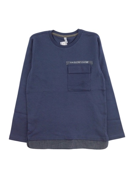 IDEXE fiú sötétkék hosszú ujjú felső