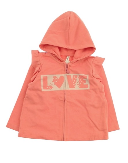 IDEXE Love feliratos rózsaszín pulóver