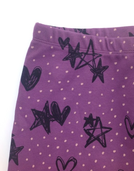 IDEXE lány mintás lila leggings