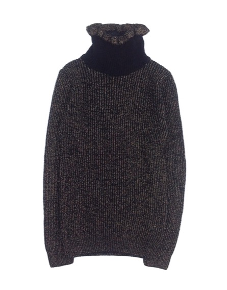 IDEXE sötétkék csillámszálas garbó