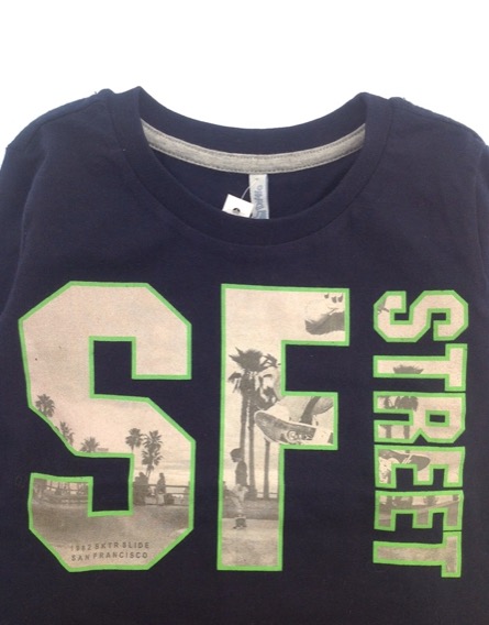 IDEXE feliratos sötétkék felső