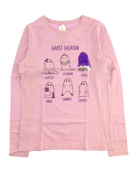 IDEXE szellemmintás flitteres lila felső