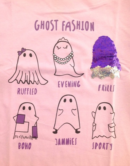 IDEXE szellemmintás flitteres lila felső