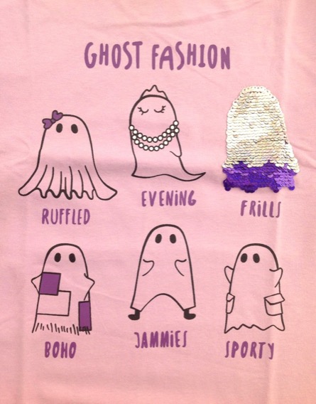 IDEXE szellemmintás flitteres lila felső