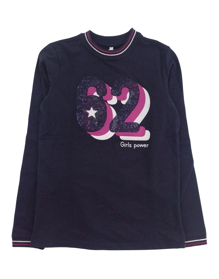 IDEXE számmintás sötétkék felső