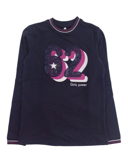 IDEXE számmintás sötétkék felső