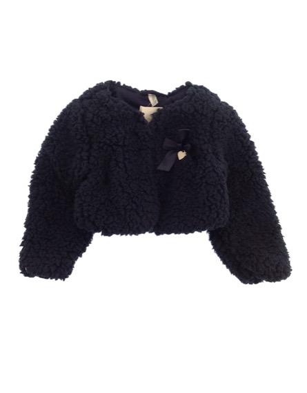 IDEXE sötétkék szőrmés boleró