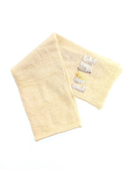 IDEXE kislány simítható flitteres bézs sál