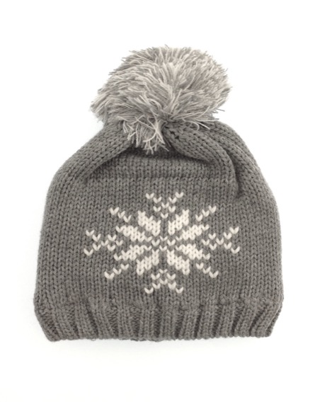 IDEXE mintás szürke kötött sapka