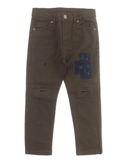 IDEXE fiú sötétzöld farmerbetétes nadrág