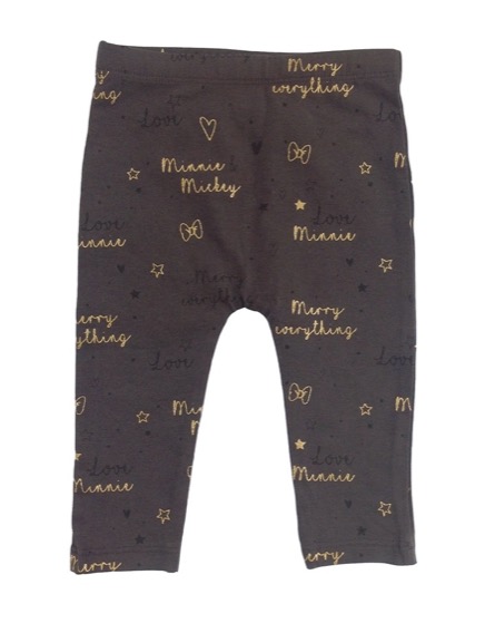 George Minnie és Mickey feliratos szürke leggings