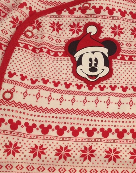 Disney Mickey egér mintás piros rugdalózó