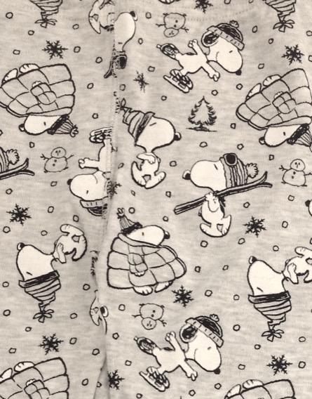 George Snoopy mintás szürke pizsamanadrág