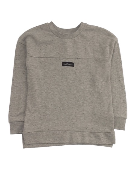 George feliratos szürke pulóver