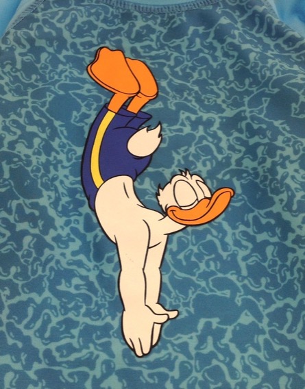 Z Generation Donald kacsa mintás kék fürdőfelső