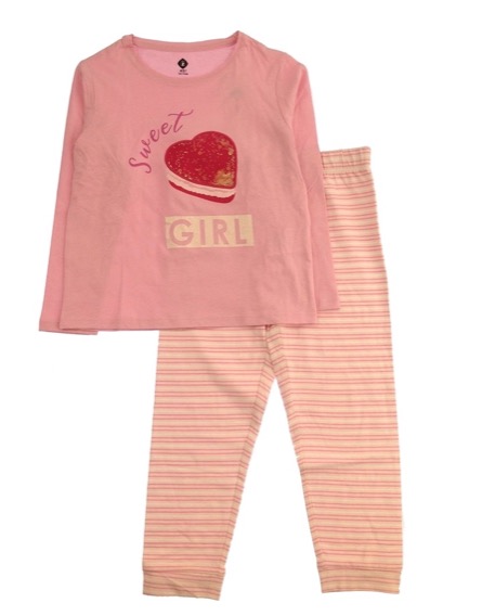 Z Generation szívecskemintás rózsaszín ruhaszett