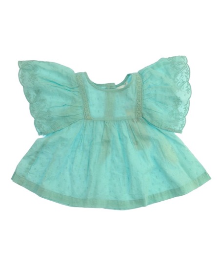 Z Generation baba türkizkék színű blúz