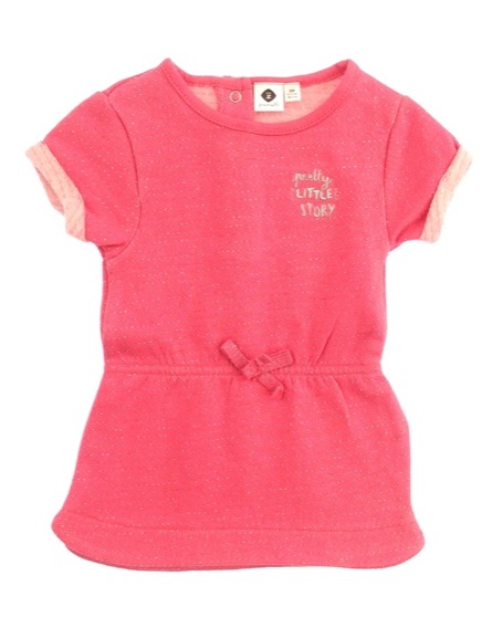 Z Generation feliratos sötétrózsaszín kislány ruha