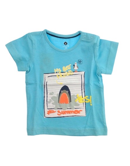 Z Generation cápamintás világoskék póló